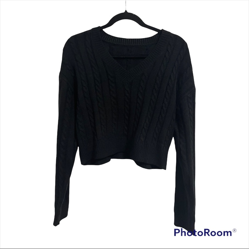 SHEIN Women's Cropped Knit Sweater